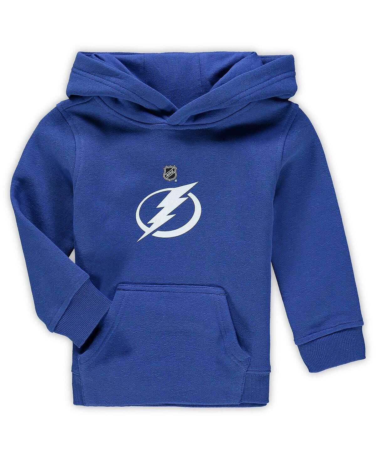 

Синий пуловер с капюшоном Tampa Bay Lightning Primary Logo для мальчиков и девочек для малышей Outerstuff