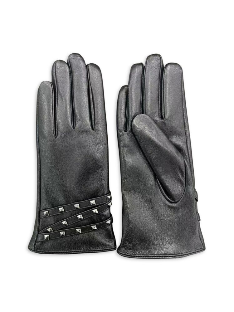 цена Кожаные перчатки для сенсорного экрана Marcus Adler, черный