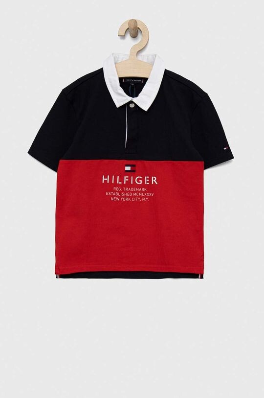 

Детское поло Tommy Hilfiger, красный