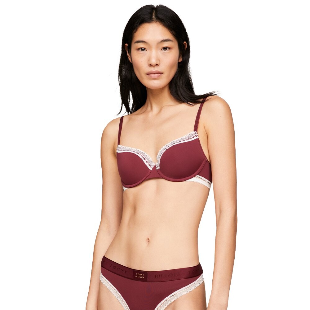 

Бюстгальтер Tommy Hilfiger Established Lace Padded Demi Bra, красный