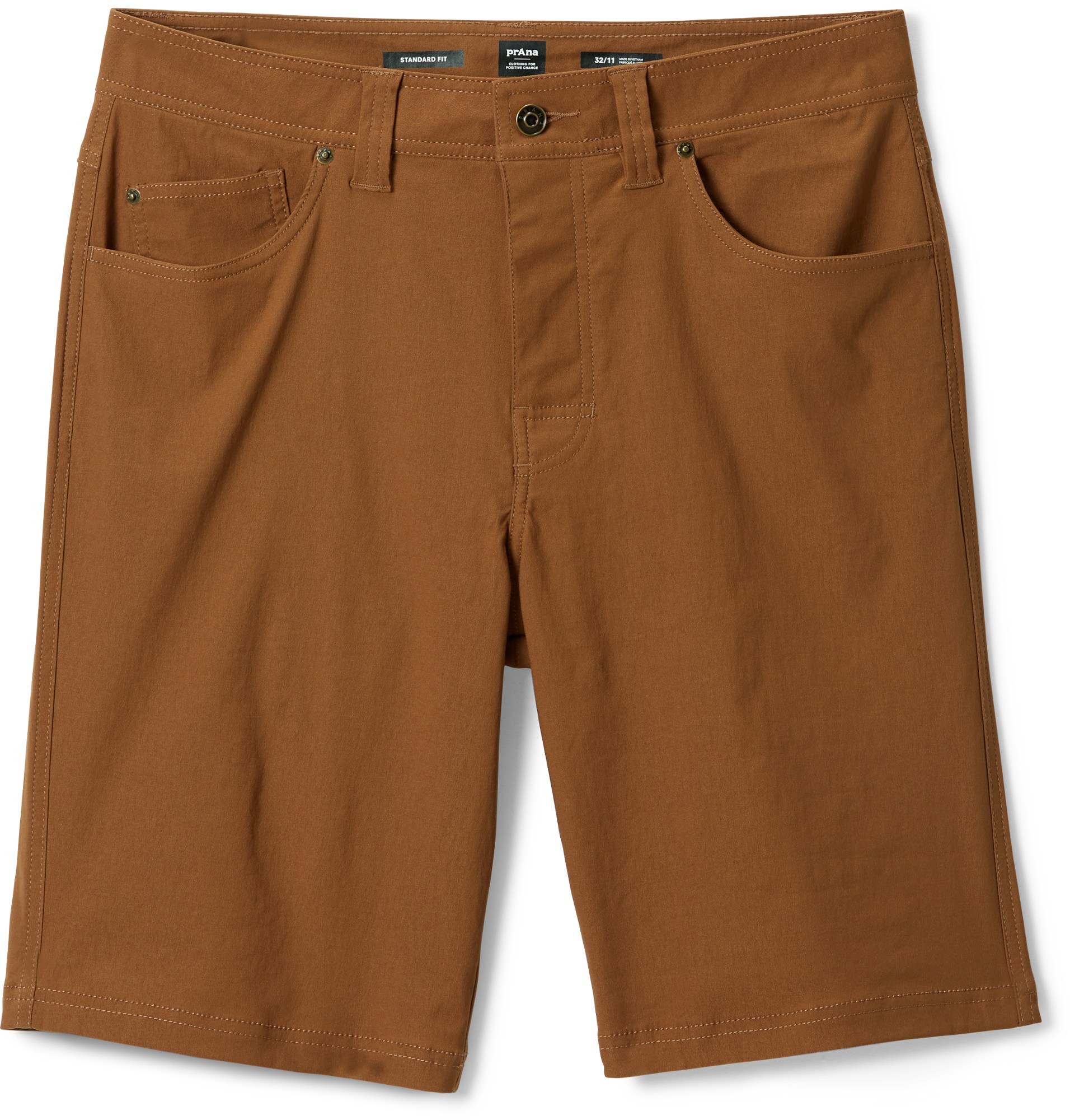 Шорты Brion II — мужские, внутренний шов 11 дюймов prAna, коричневый шорты prana station shorts цвет sorrel