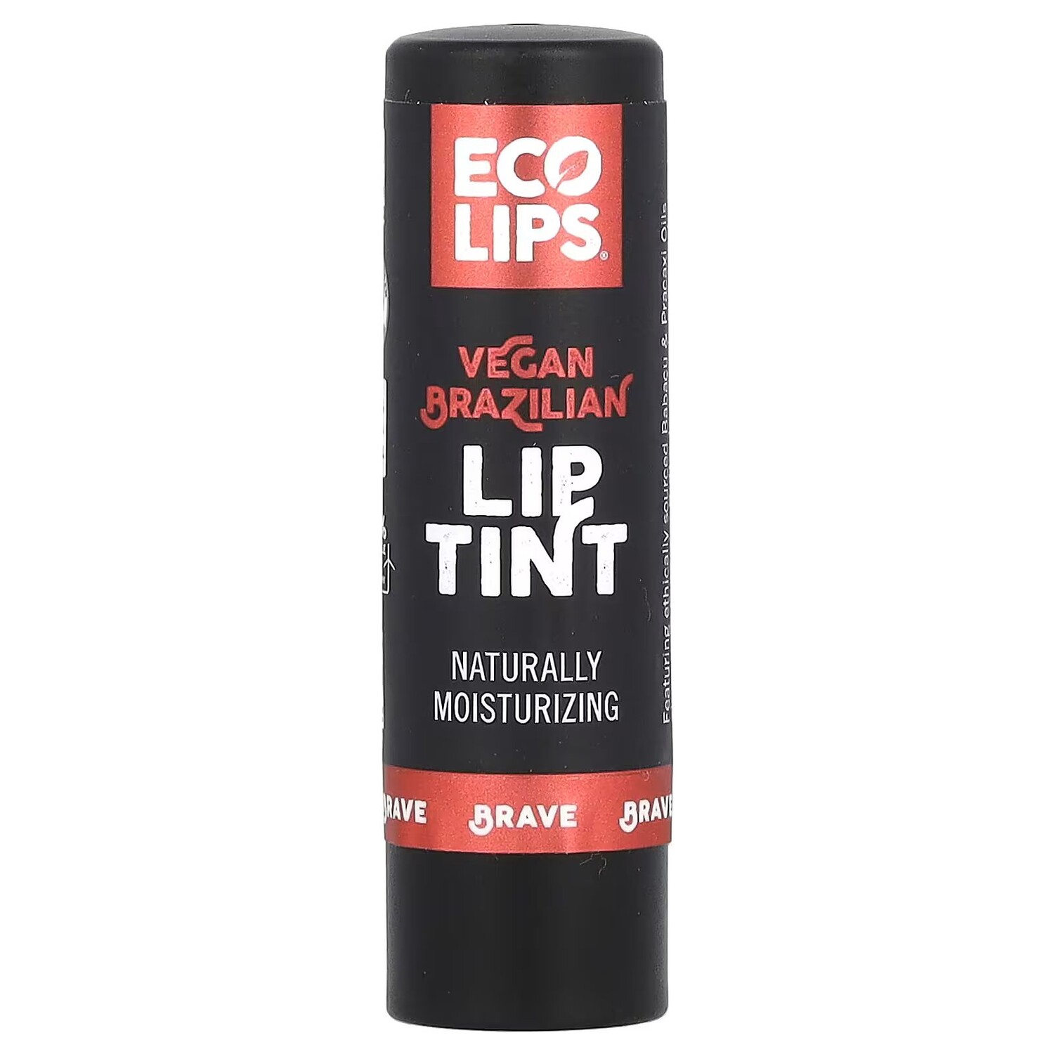 

Веганский бразильский тинт для губ, Brave, 0,15 унции (4,25 г) Eco Lips