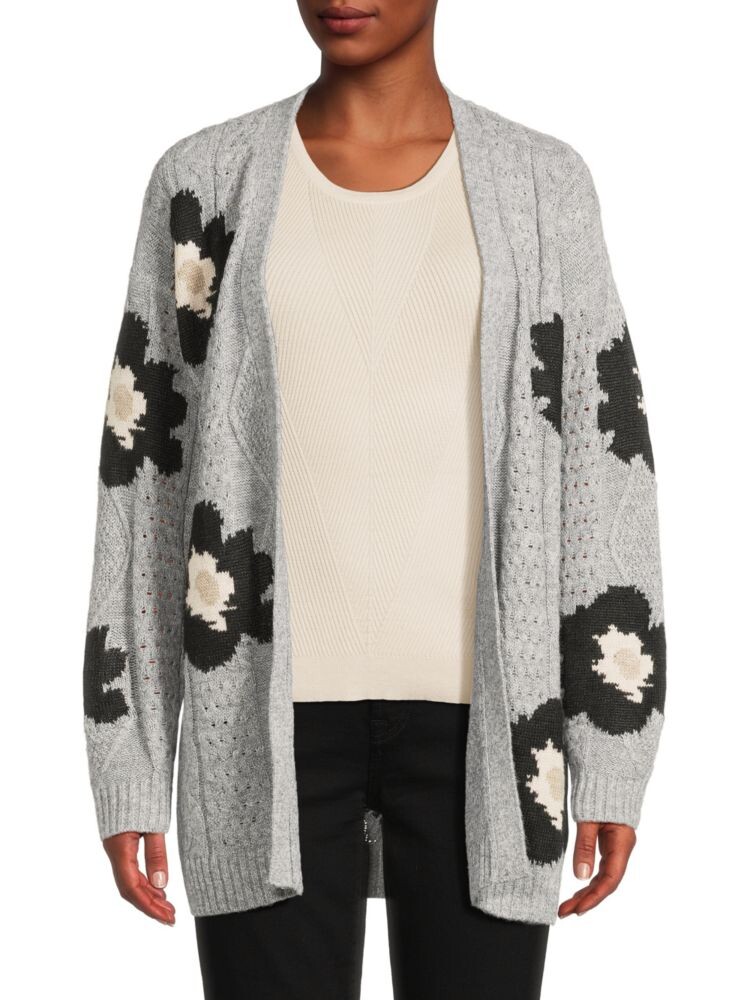 

Садовый кардиган вязанной вязки Stitchdrop, цвет Heather Grey