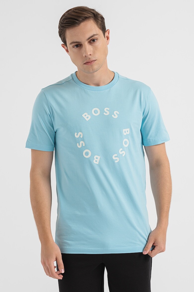 

Футболка Tee4 с логотипом Boss, синий