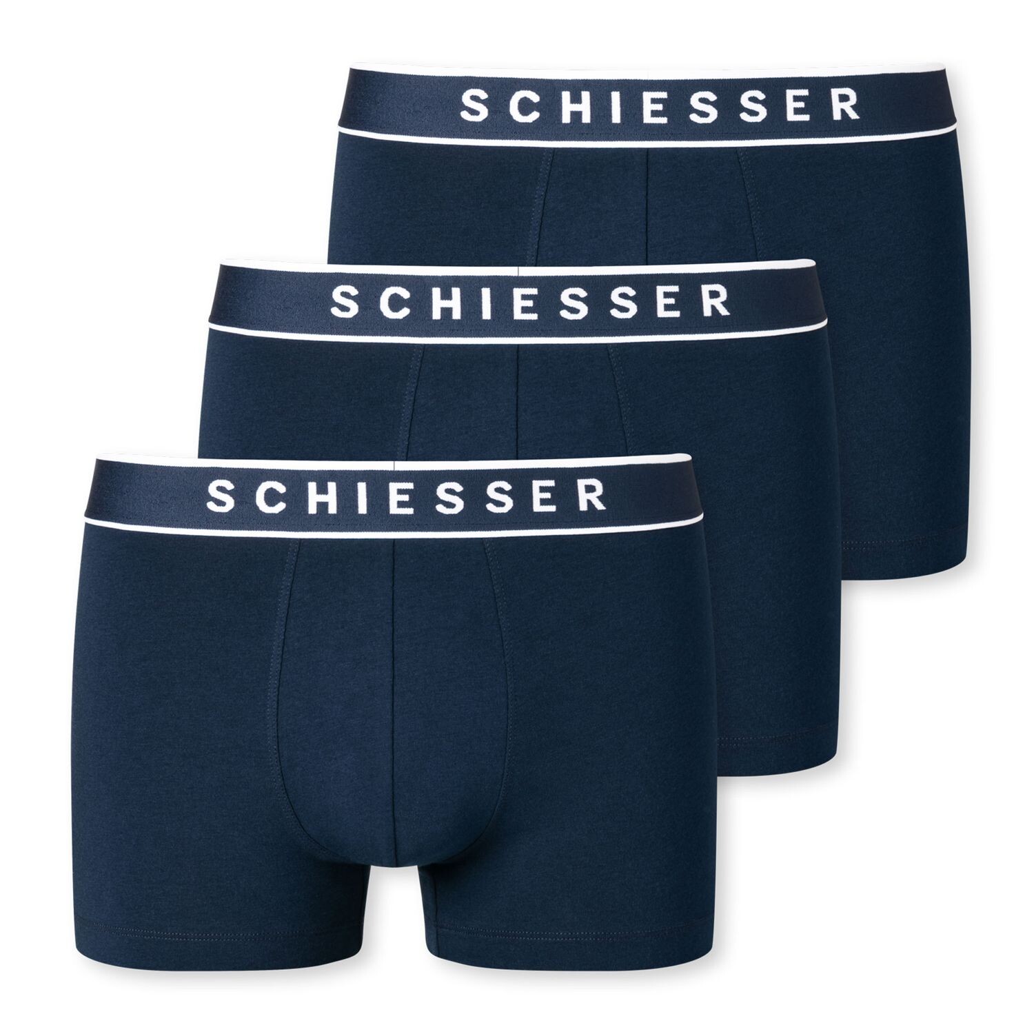 Боксеры Schiesser Boxershorts 3 шт, темно-синий