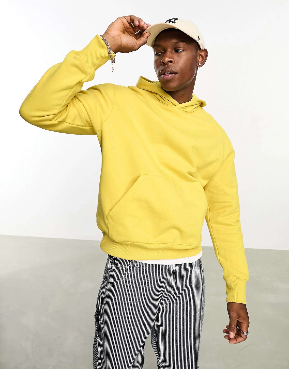 

Желтая объемная толстовка ASOS, Желтый