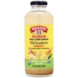 Bragg Органический освежающий напиток с яблочным уксусом Имбирь Лимон Мед 16 жидких унций