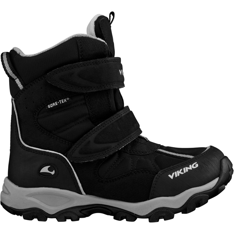 Детская обувь Beito Warm GTX 2V Viking, черный детские зимние ботильоны для девочек кожаные плюшевые теплые ботинки для малышей водонепроницаемые нескользящие тапочки на плоской подо
