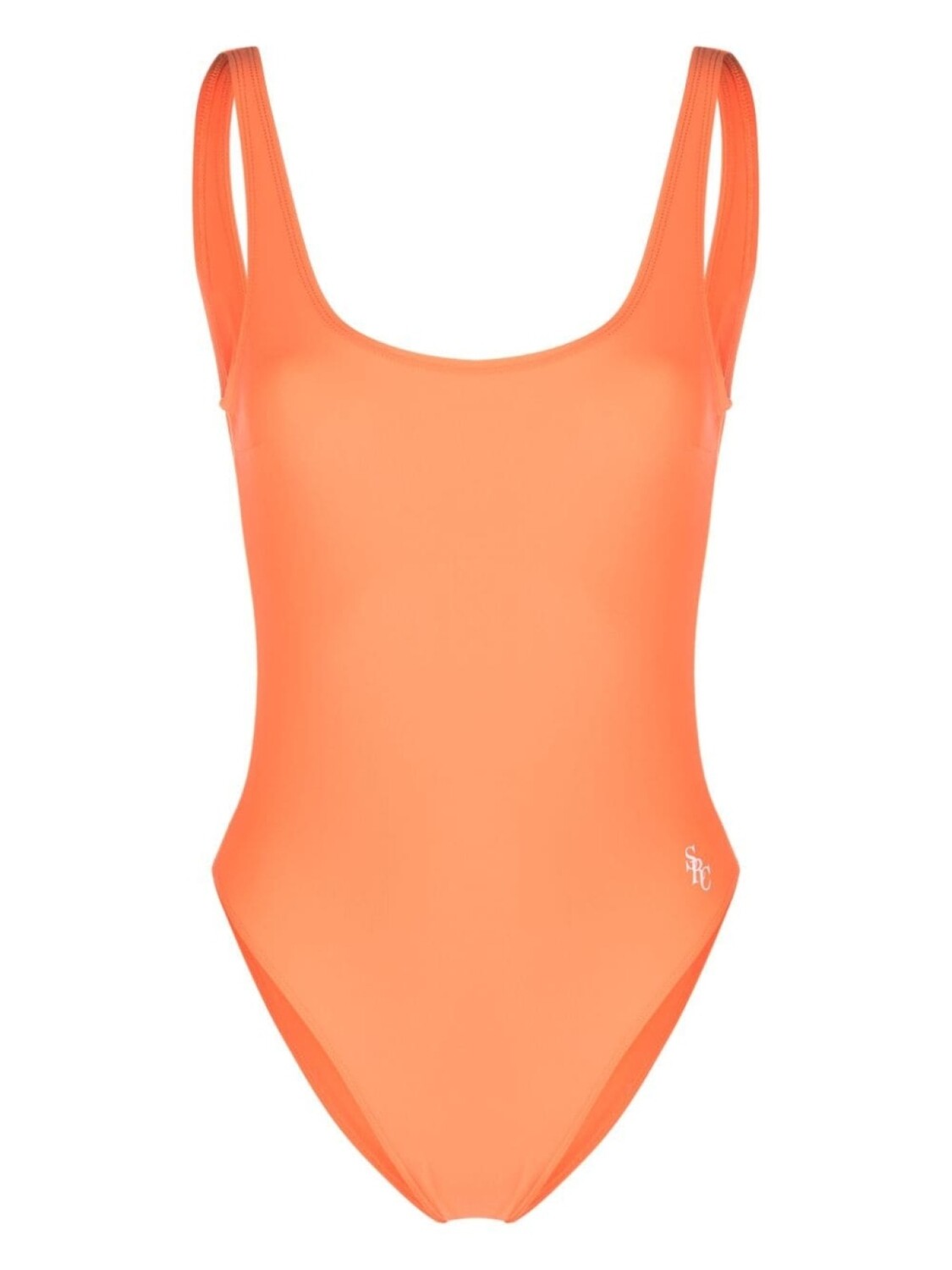 

Sporty & Rich купальник с открытой спиной и логотипом, оранжевый