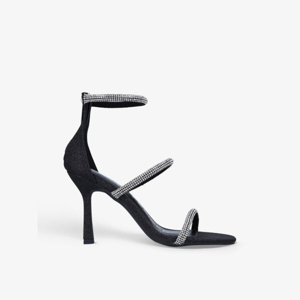 

Босоножки Foster 2 на каблуке с блестками и кристаллами Kg Kurt Geiger, черный