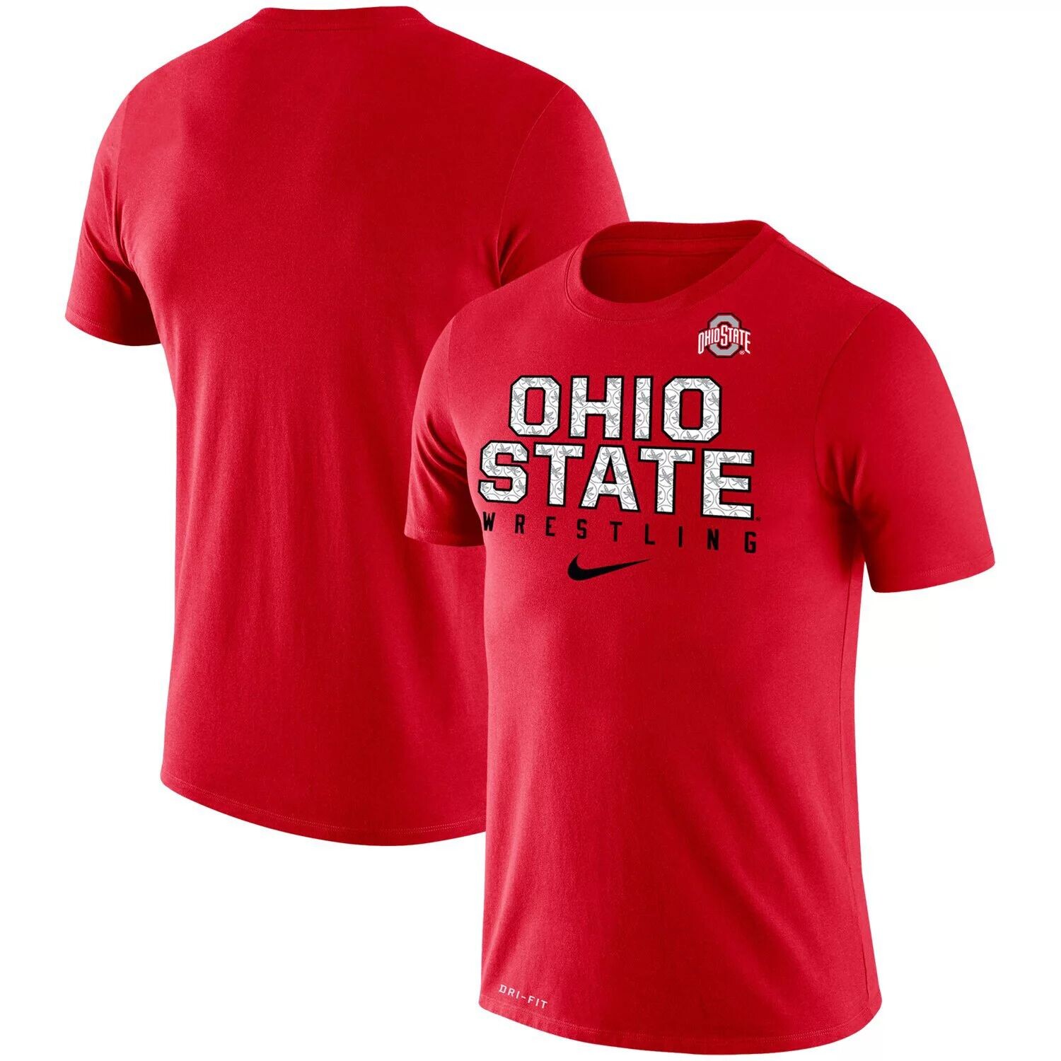 

Мужская футболка Scarlet Ohio State Buckeyes Wrestling Legend Performance Nike
