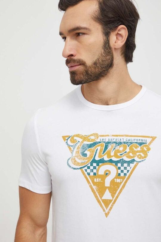 

Футболка из хлопка Guess, белый