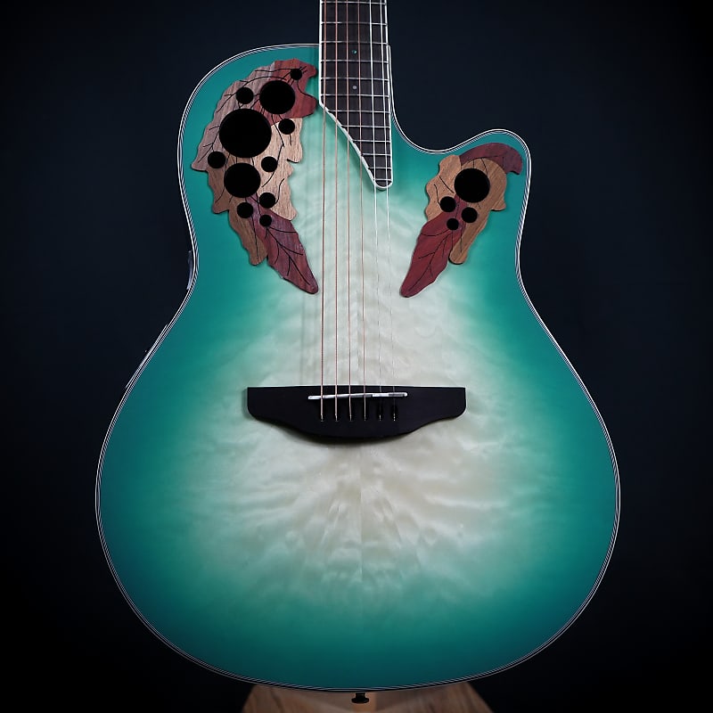 цена Акустическая гитара Ovation Celebrity Elite Exotic Quilt Maple, Mintburst/Natural