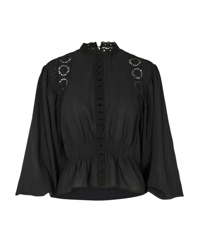 

Нежная кружевная блузка Co'Couture, черный