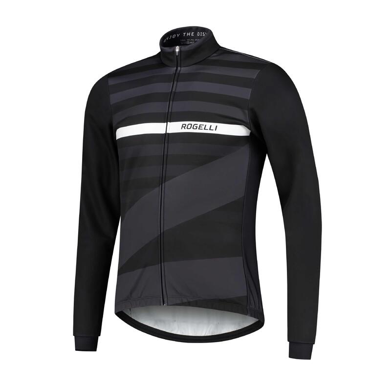 Зимняя велосипедная куртка мужская - Stripe ROGELLI, цвет schwarz
