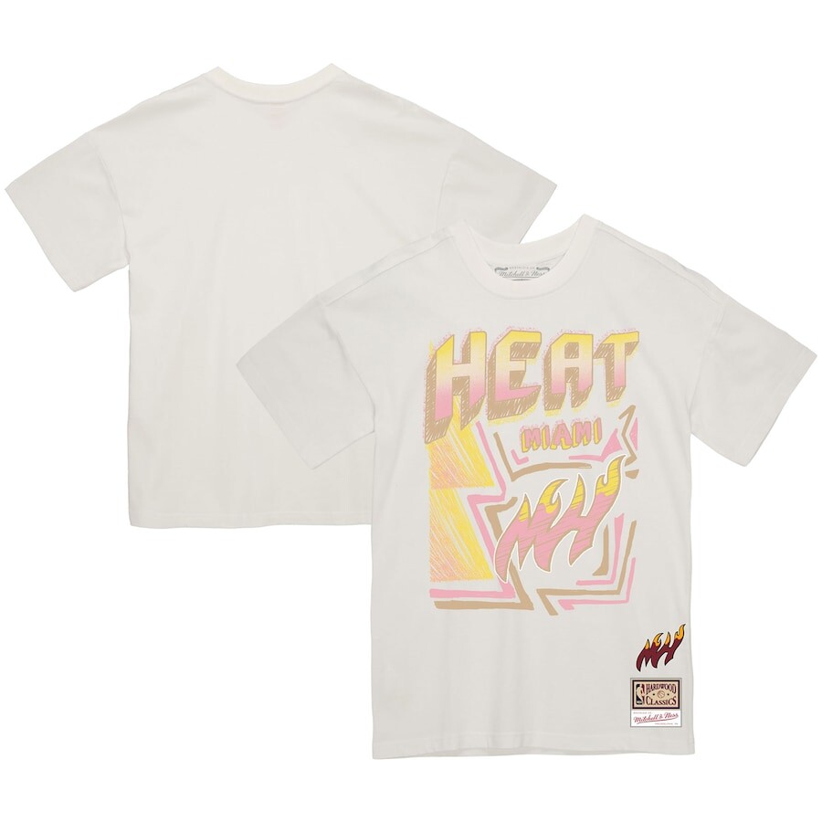 

Футболка с коротким рукавом Mitchell & Ness Miami Heat, белый