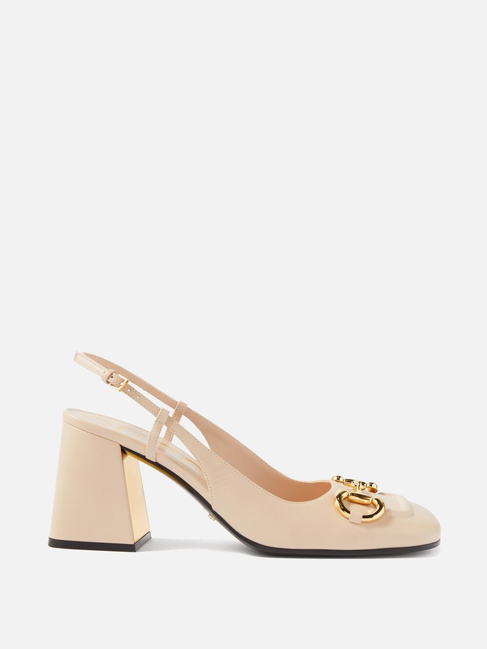 

Кожаные туфли horsebit Gucci, розовый