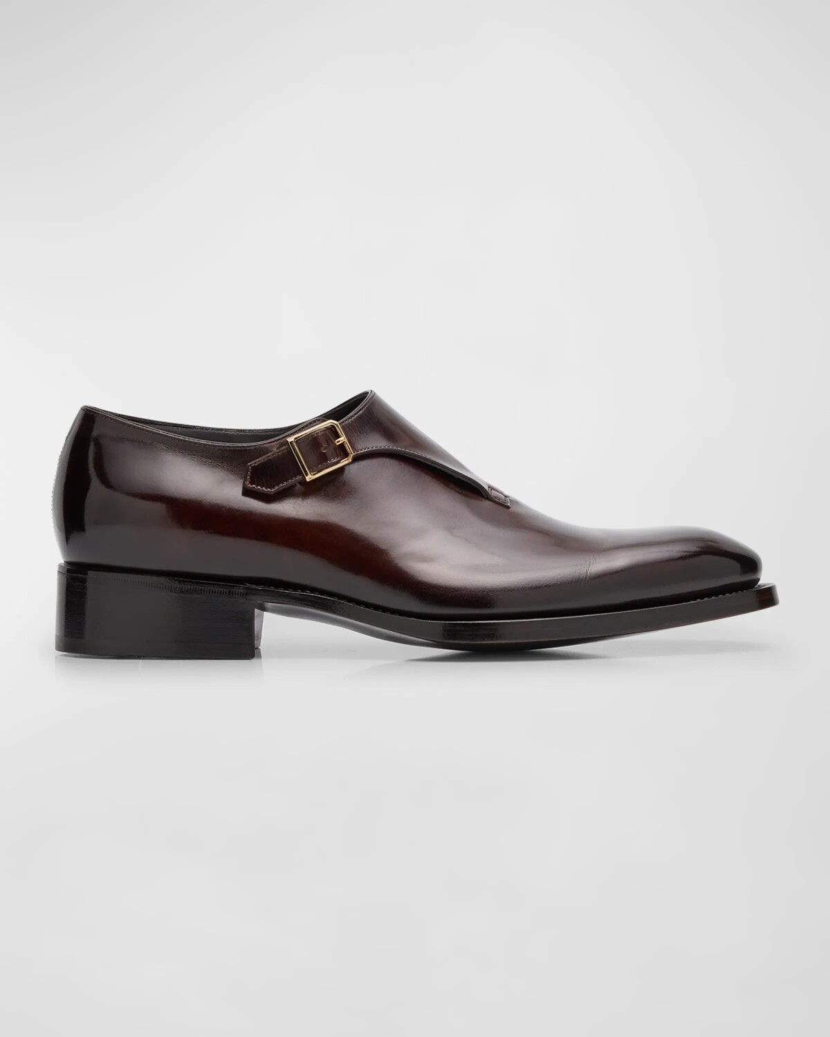 

Мужские лоферы Geoffrey Limited Edition с одинарными монками и ремешками Santoni, темно-коричневый