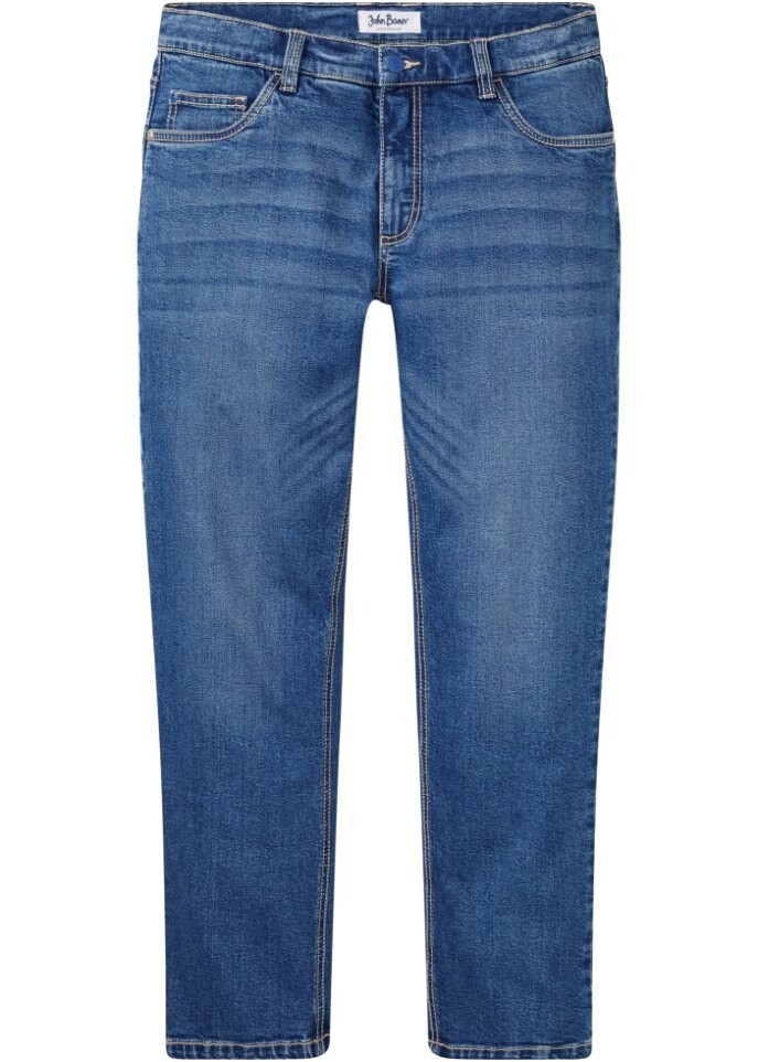 

Прямые эластичные джинсы свободного кроя из переработанного хлопка John Baner Jeanswear, синий