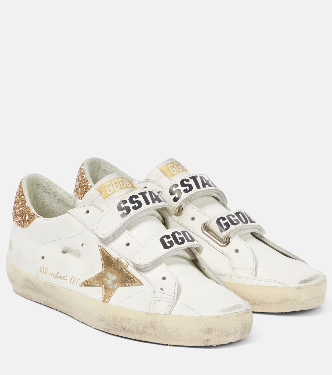 

Кожаные кроссовки Old School Golden Goose, золотой
