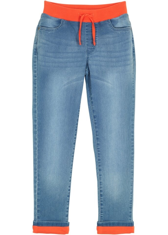 

Термоджинсы для девочек на трикотажной подкладке John Baner Jeanswear, синий