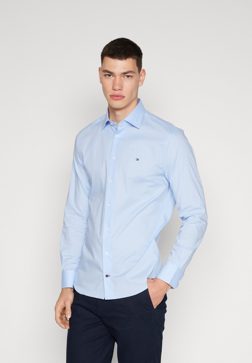 

Рубашка РУБАШКА FLEX POPLIN Tommy Hilfiger, голубой