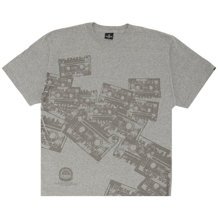 

Футболка Stussy Custom Made In USA Stereo 'Grey', серый
