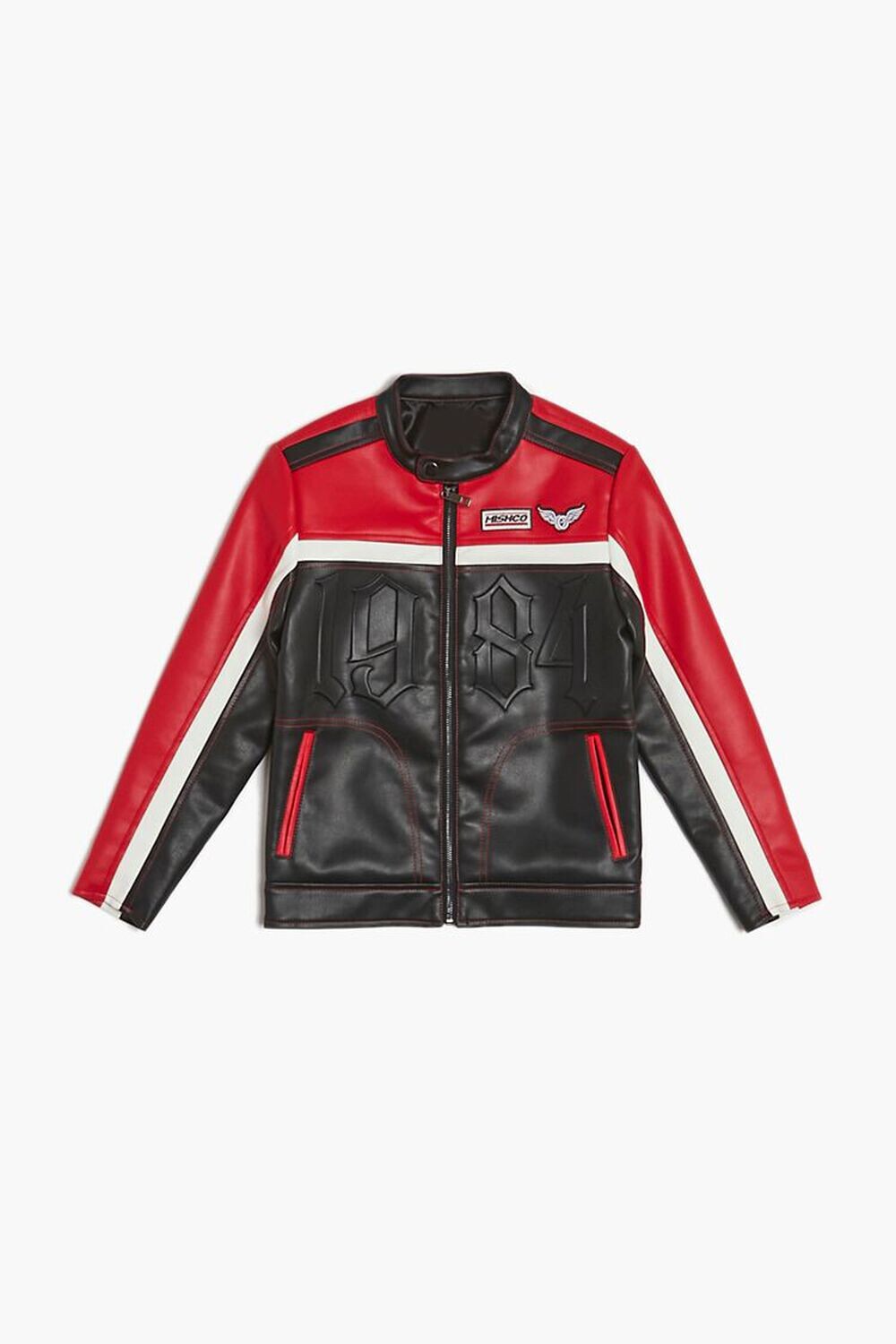 

Детская мотокуртка с цветными блоками Forever 21, красный