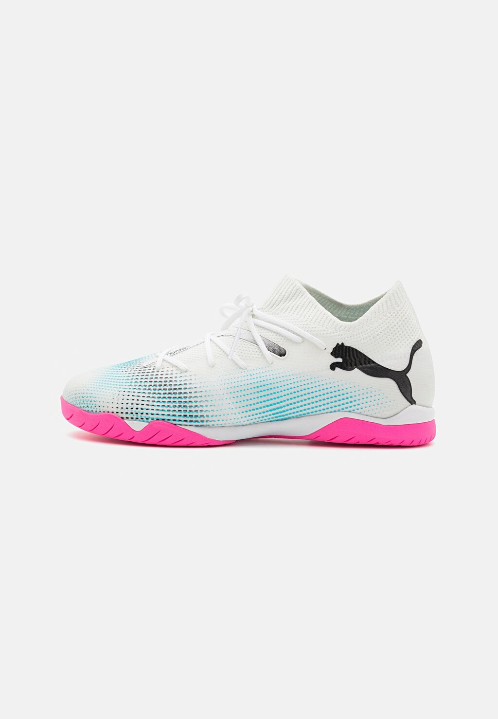 

Кроссовки для футзала Future 7 Match It + Mid Jr Unisex Puma, цвет white/black/poison pink