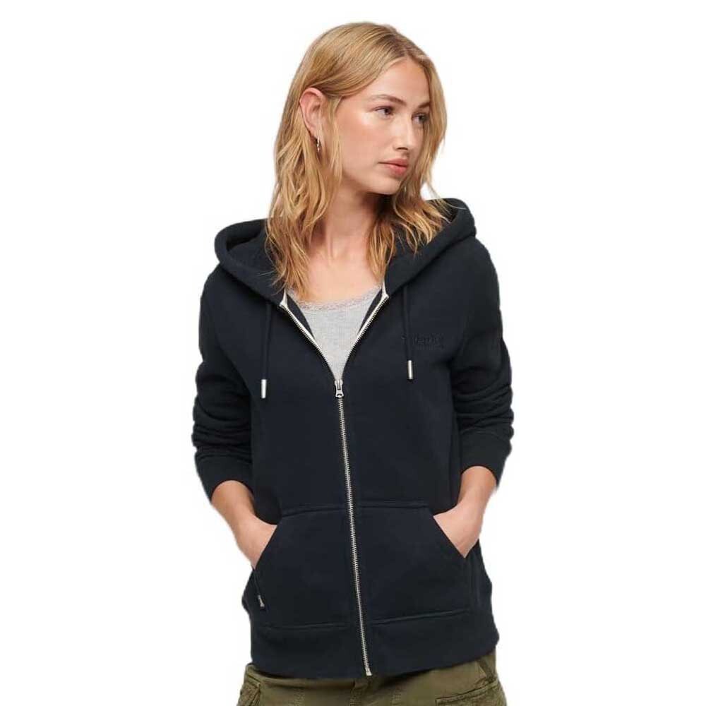 

Толстовка Superdry Essential Logo Full Zip, черный