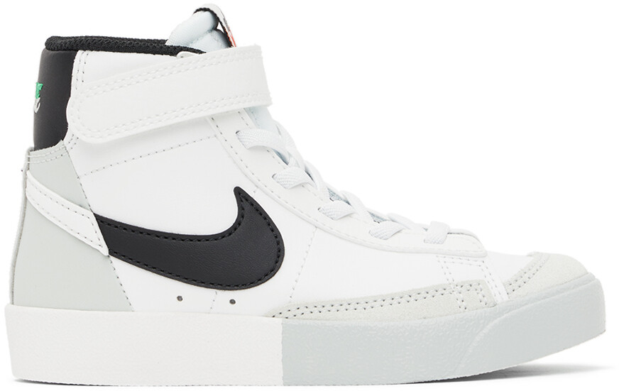

Бело-серые кроссовки Nike Kids Blazer Mid 77 SE Little Kids