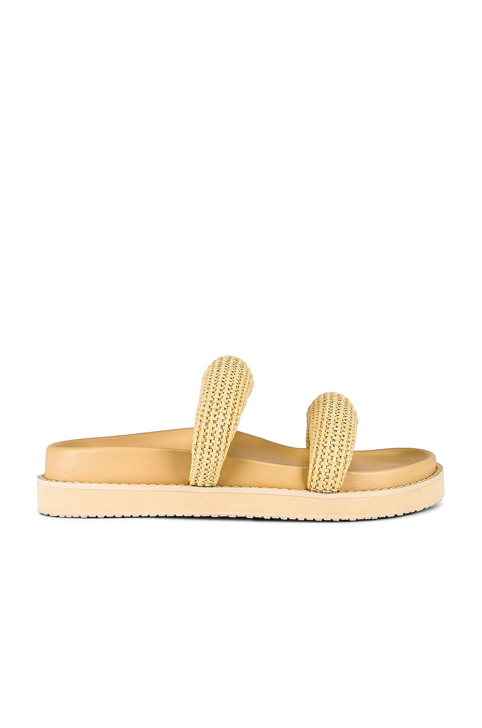 

Сандалии SIMKHAI Lupita Puffy Strap Raffia Platform, цвет Natural
