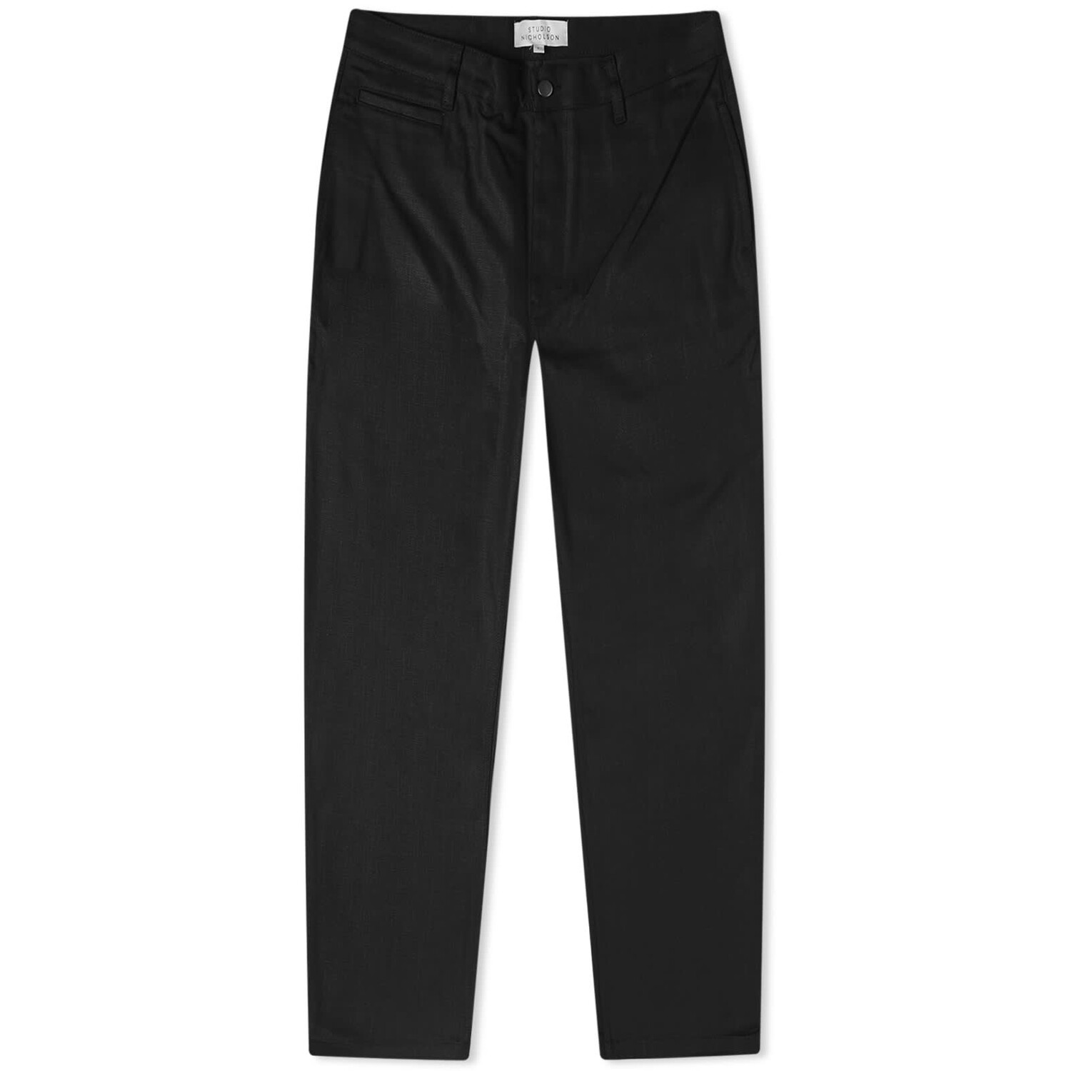 черные брюки linna studio nicholson Брюки Studio Nicholson Bill Narrow Leg Twill, черный