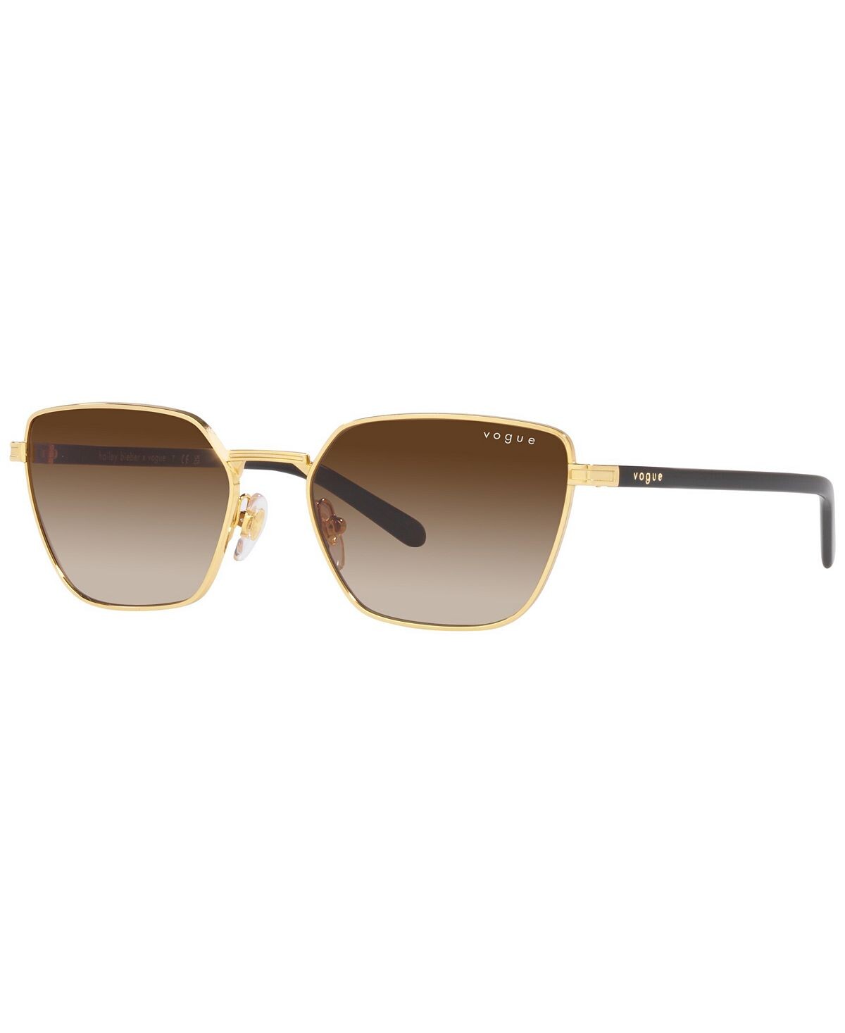 

Женские солнцезащитные очки Hailey Bieber x Vogue Eyewear, VO4242S 53, золотой