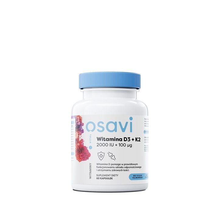 

Osavi Witamina D3+K2 2000IU Kapsułk, 60 шт.