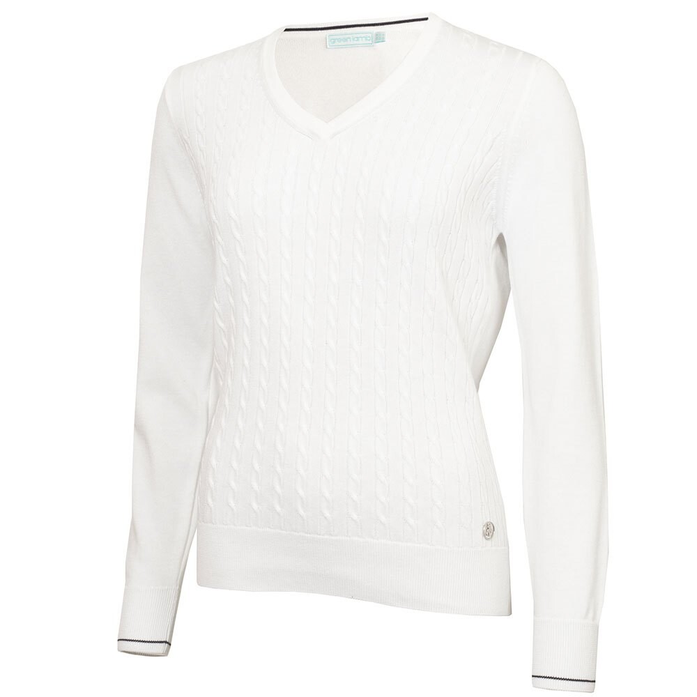 

Свитер Green Lamb Nellie Cable V Neck, белый