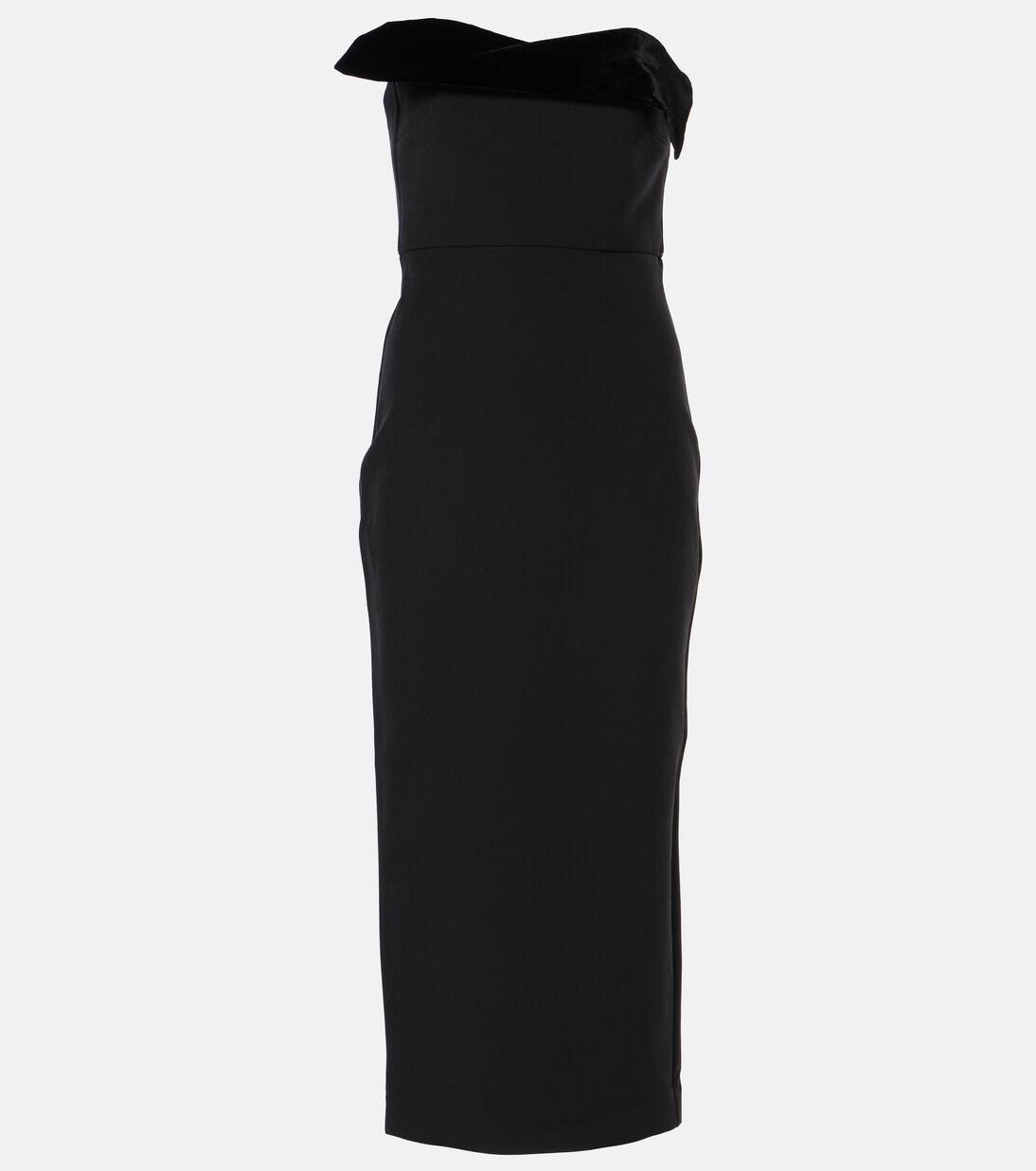 

Платье-бюстье из крепа Roland Mouret, черный
