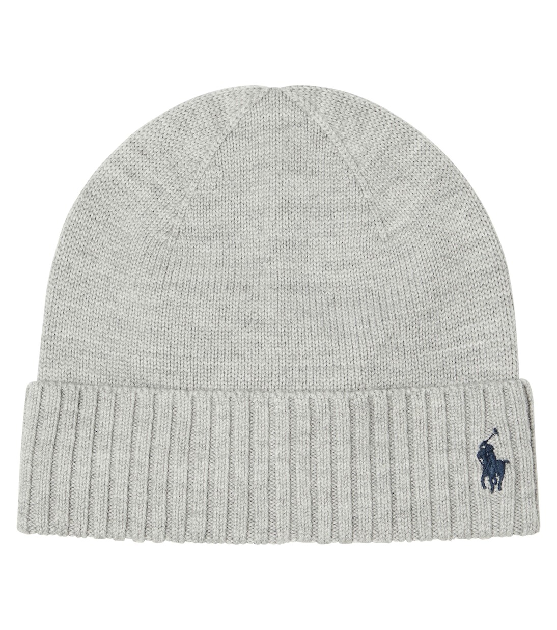 

Шерстяная шапка с логотипом Polo Ralph Lauren Kids, серый