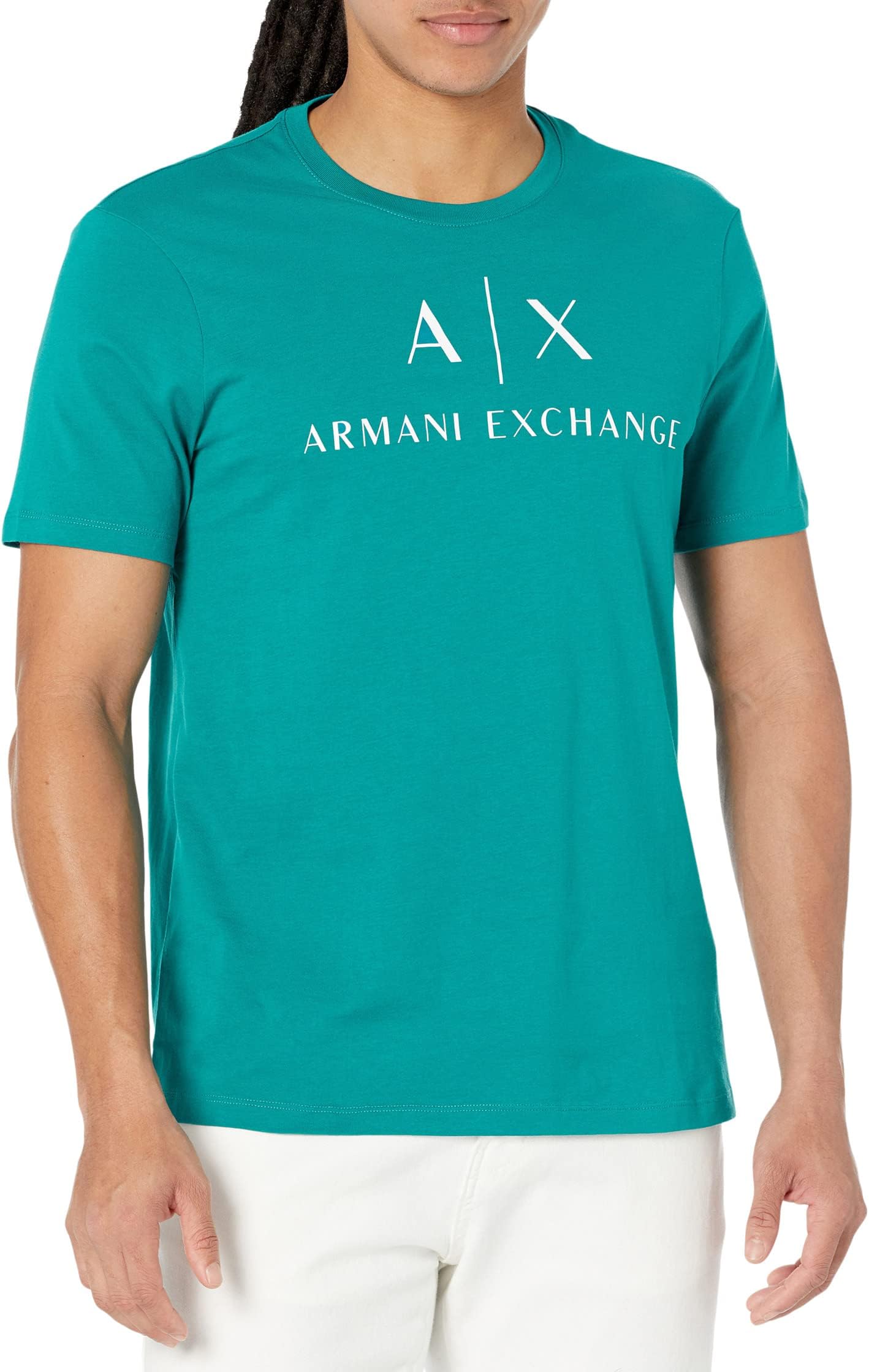 

Футболка с логотипом Armani Exchange, цвет Deep Lake