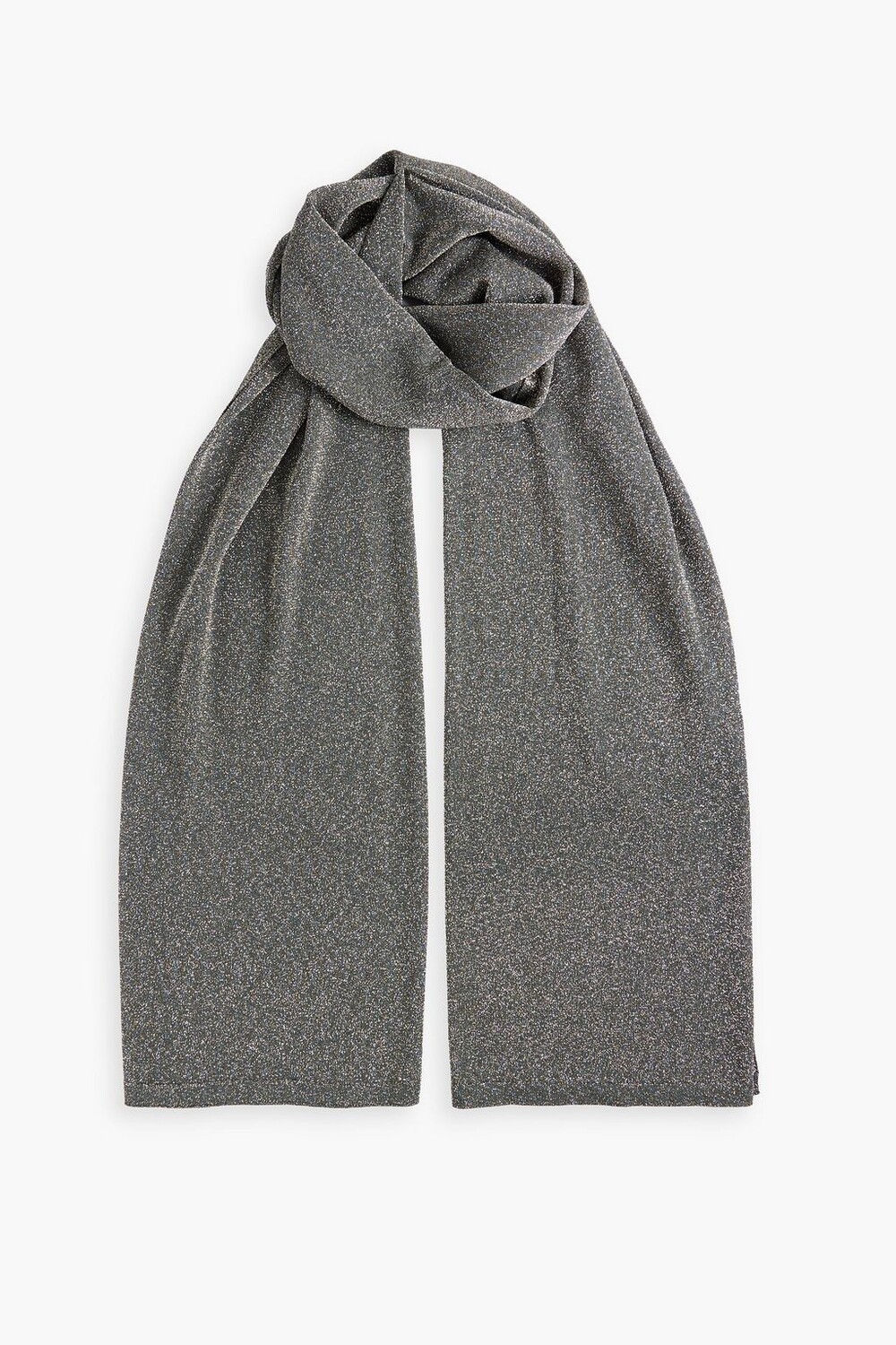 

Металлизированный вязаный шарф MISSONI, зеленый