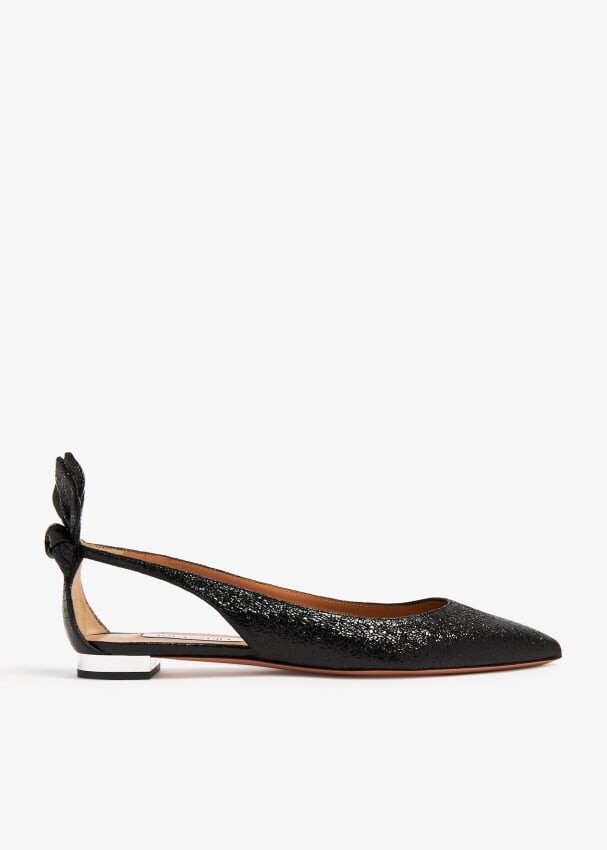 

Балетки Aquazzura Bow Tie, черный