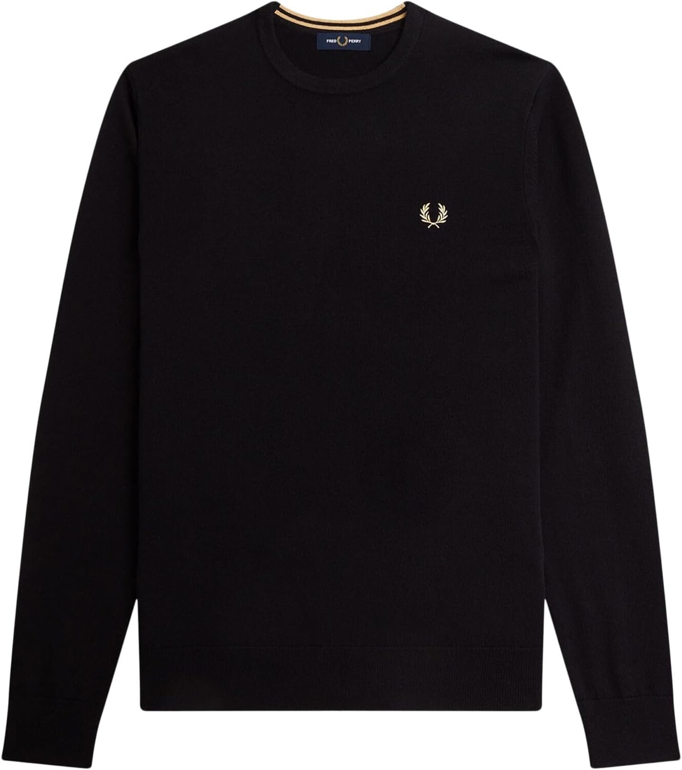 Свитер Classic Crew Neck Jumper Fred Perry, черный свитшот fred perry crew neck темно розовый