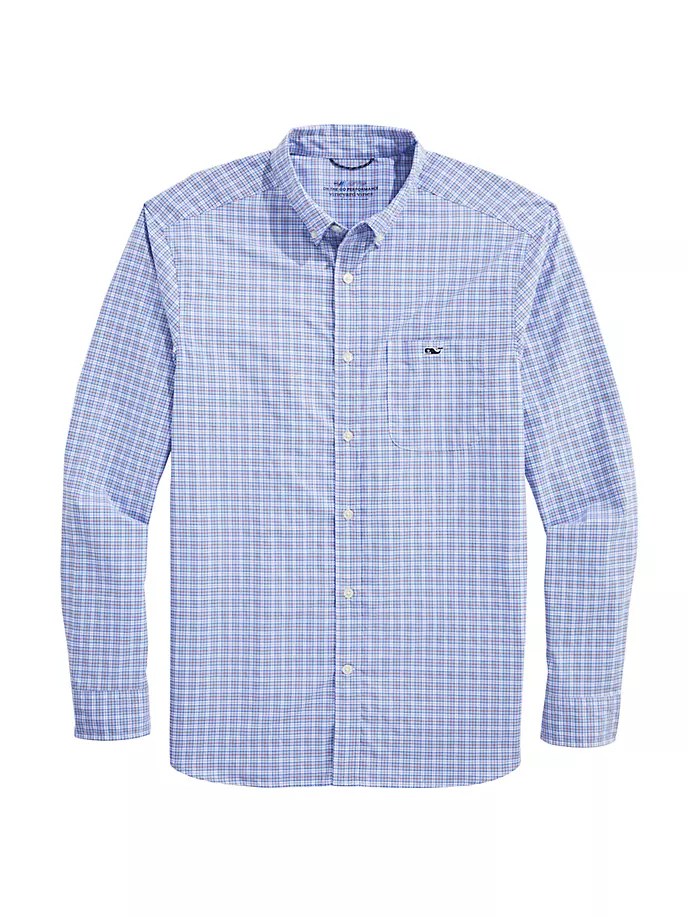 

Повседневная рубашка в клетку Vineyard Vines, цвет check jake blue