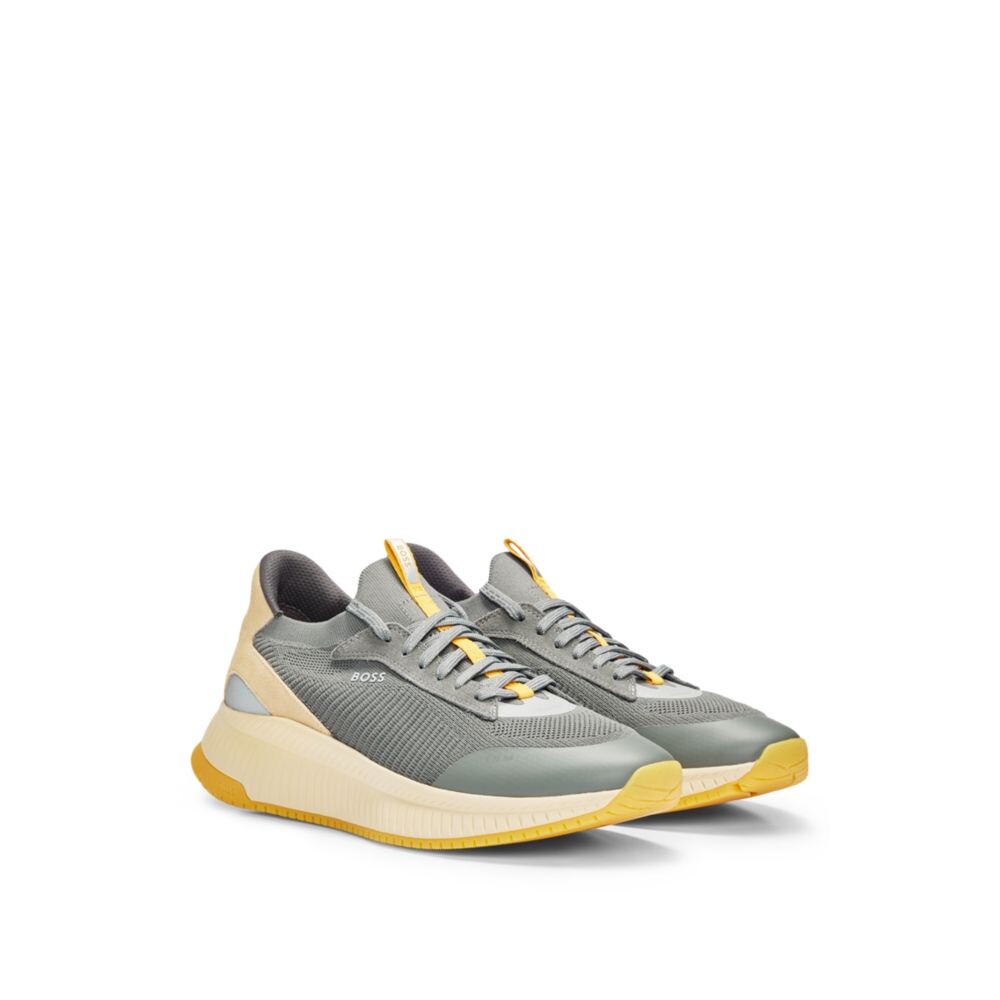 

Кроссовки TTNM EVO с трикотажным верхом BOSS, цвет Light Grey