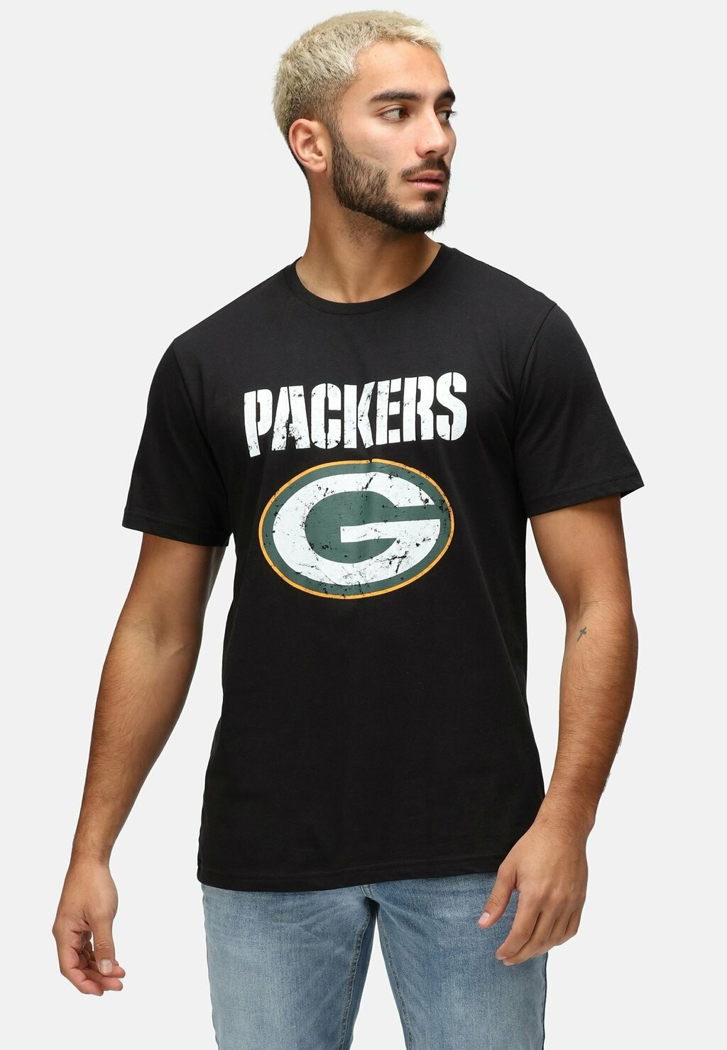 

Футболка с принтом NFL BAY PACKERS Re:Covered, цвет black