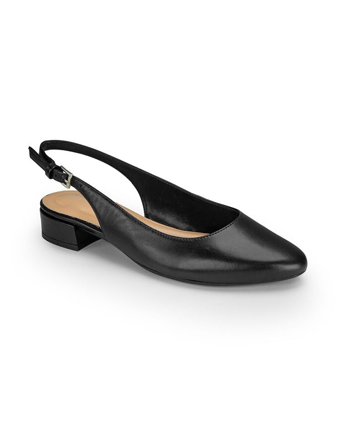 

Женские туфли-лодочки Eflex Cassius с открытой пяткой на блочном каблуке Easy Spirit, цвет Black Leather