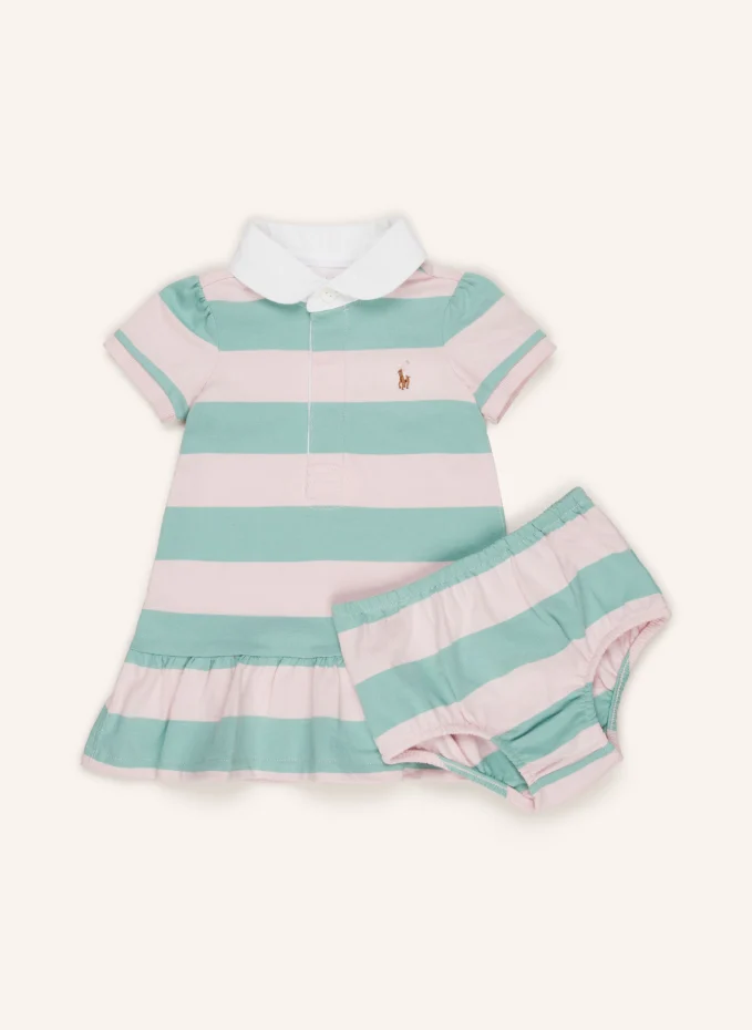 

Комплект: платье-поло и брюки Polo Ralph Lauren, зеленый