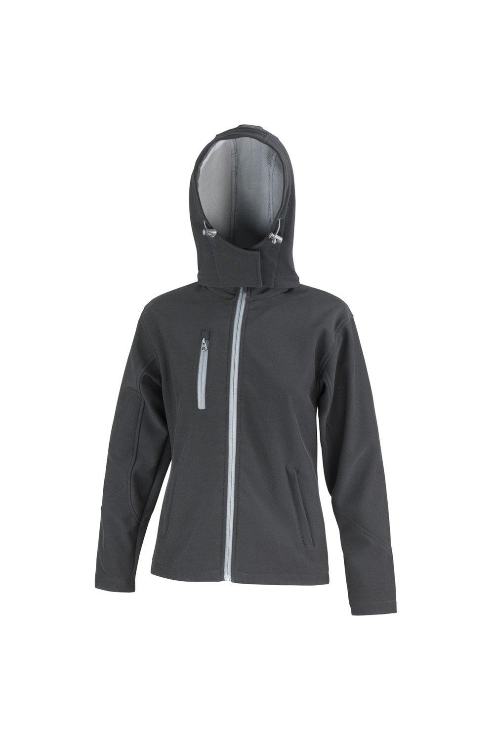 Куртка из софтшелла Core Lite с капюшоном Result, черный влаго ветрозащитная мембрана megaflex roof extra трехслойная ширина 1 5 м 70 м²