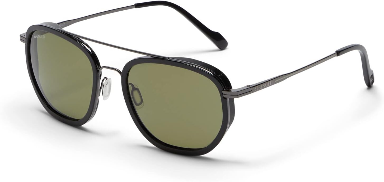 

Солнцезащитные очки Boron Serengeti, цвет Shiny Dark Gunmetal Black Shiny Acetate/Mineral Polarized 555nm