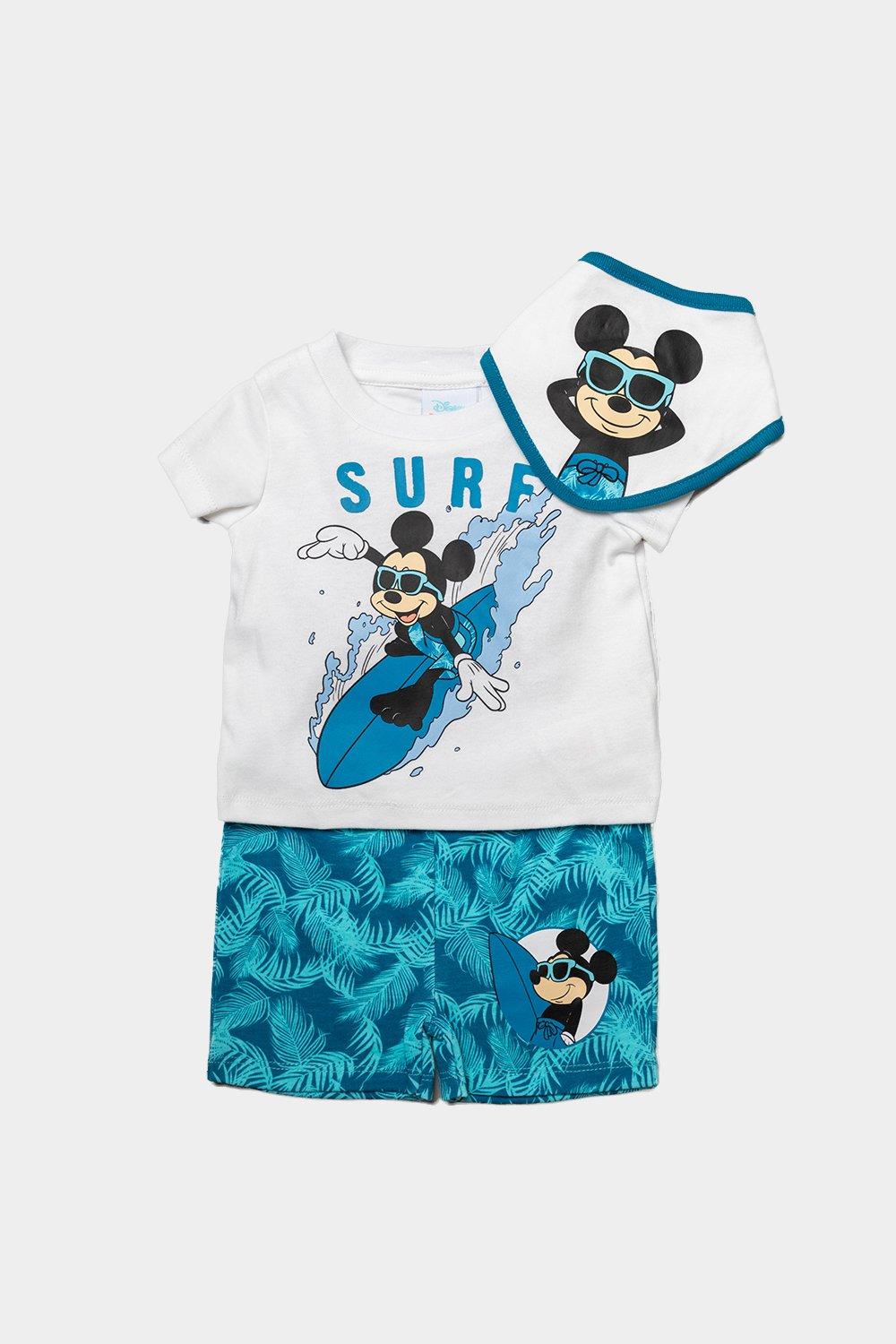 Комплект из трех предметов для серфинга с Микки Маусом Disney Baby, синий рюкзак герои микки маус mickey mouse черный с usb портом 6